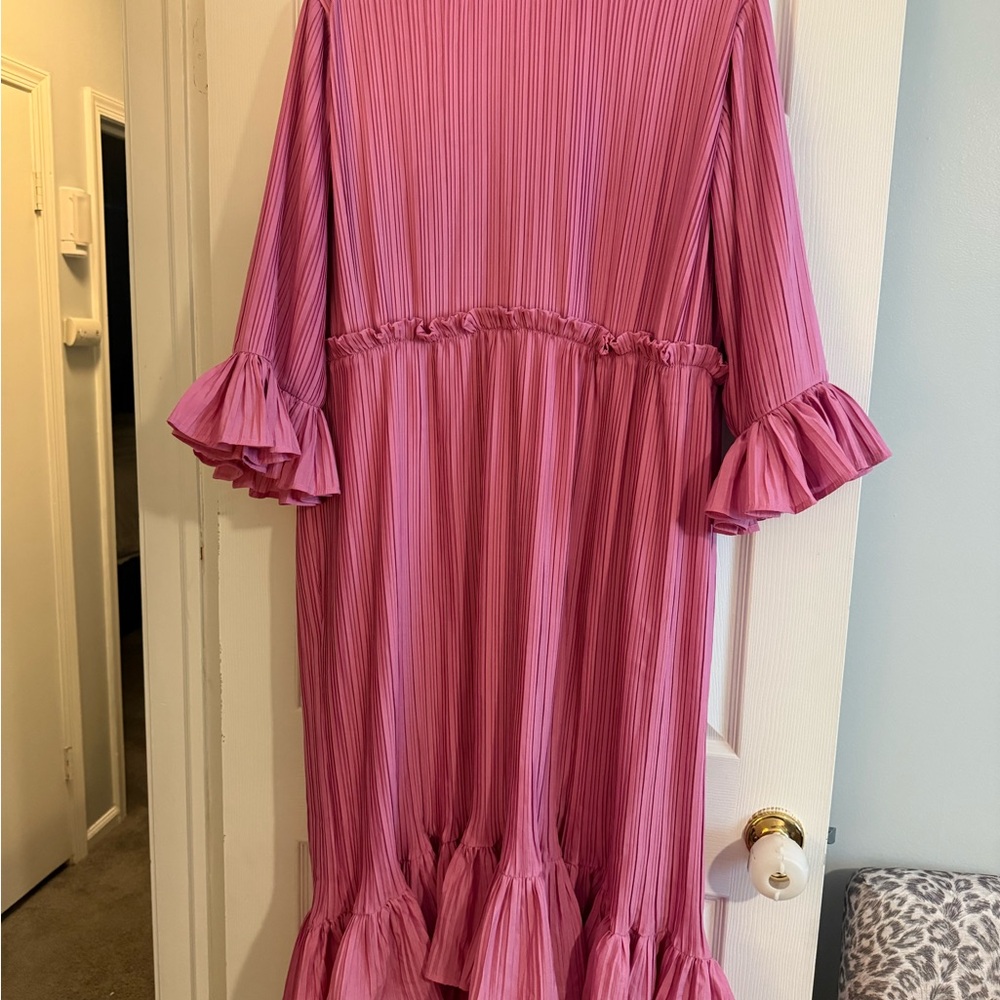 Pink Ruffled Dress